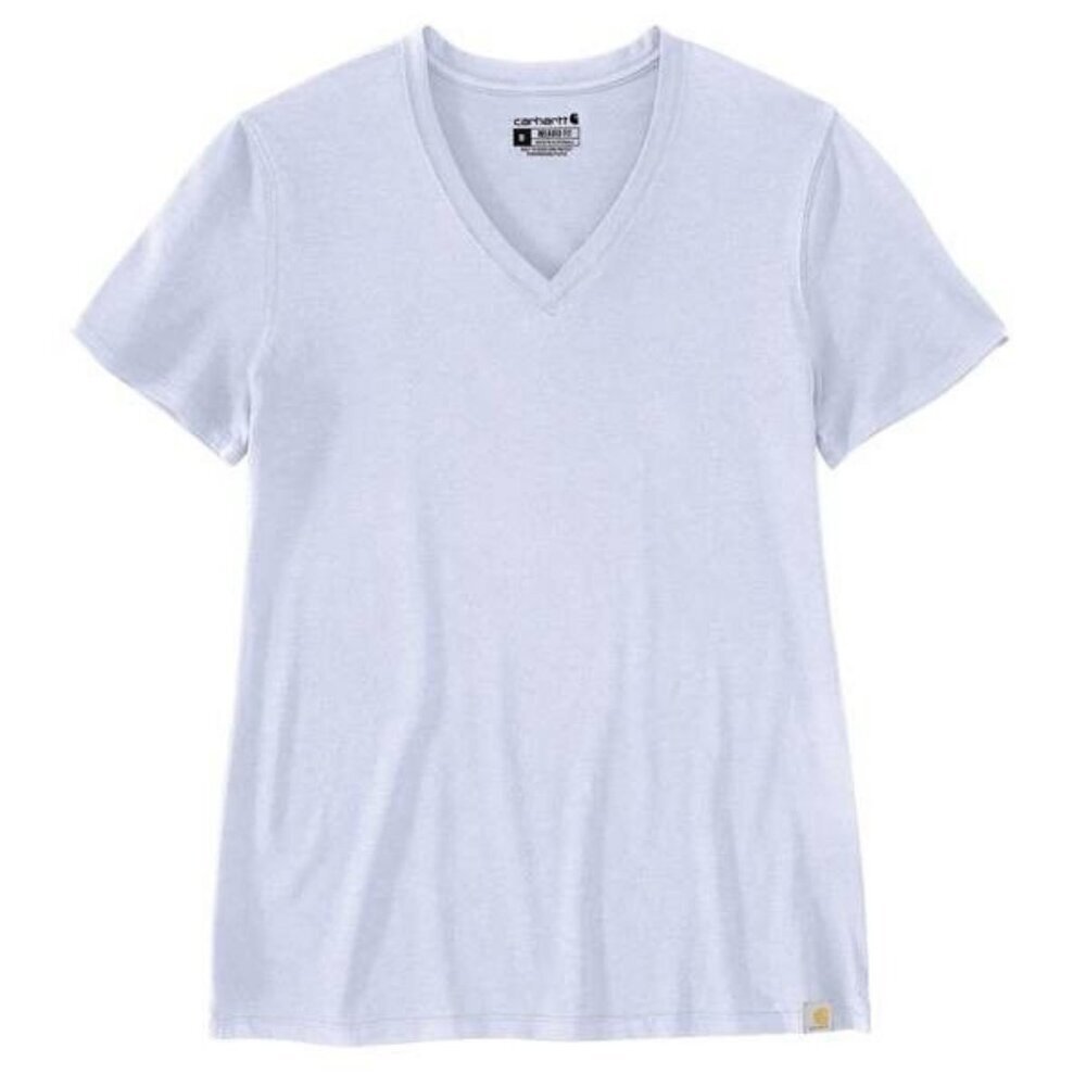Carhartt Women's Tencel Series Relaxed Fit Short Sleeve V Neck T-Shirt Lavender